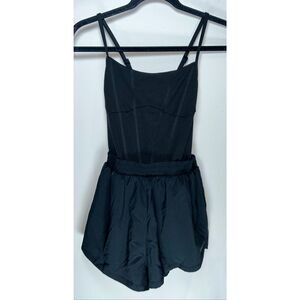 Victoria’s Secret PINK Black Runsie Romper size Small